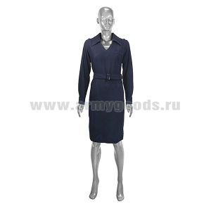 Платье форменное Полиция (ткань - поливискоза) с длинным рукавом 
