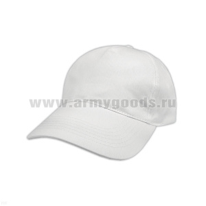 Бейсболка белая