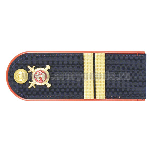 Погоны Полиции (ОВД) на китель, укомплектованные мет. фурнитурой (мл. сержант) пластик