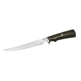 Нож Лемакс Филейный большой (клинок полировка, рукоятка - дерево) 32,5 см
