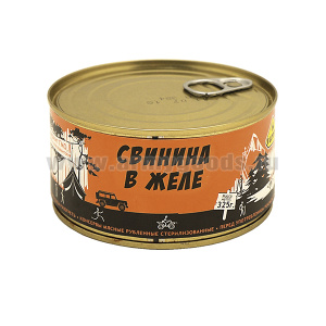 Консервы мясные кусковые Свинина в желе (325 г) до 05.2026 и ранее