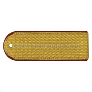 Погоны парад. зол. мет. ФСИН краповый кант