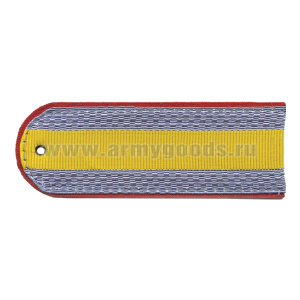 Погоны серо-голубые (красн. кант) старшина Полиция (ОВД) на рубашку