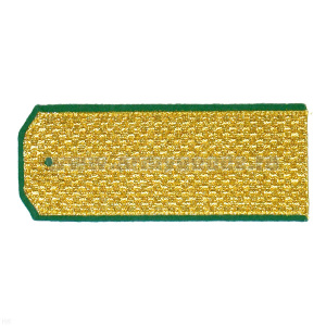 Погоны парад. зол. мет. зел. кант