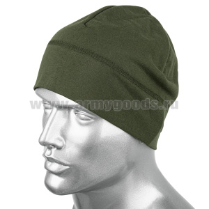 Шапка трикотажная оливковая
