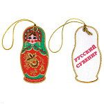 Брелок вышитый Матрешка (русский сувенир)