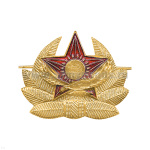 Кокарда мет. Казахстан (звезда и беркут в венке) зол.