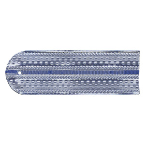 Погоны серо-голуб. 1 васильк. пр. без канта Юстиция н/о на рубашку (на пластике)