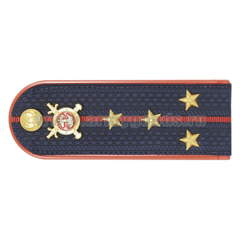 Погоны Полиции (ОВД) на китель, укомплектованные мет. фурнитурой (капитан) пластик