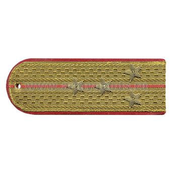 Погоны парадные золотые (металлиз.) Полиция, вышит. канителью (капитан)