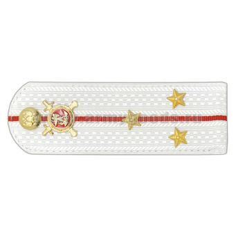 Погоны Полиции (ОВД) на белую рубашку (без канта), укомпл. мет. фурнитурой (ст. лейтенант) пластик