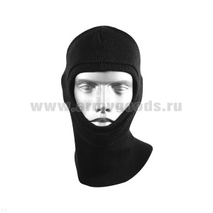 Подшлемник вязаный п/ш черный