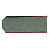 Погоны из рубаш. ткани светло-оливк. с вышит. крап. кантом на рубашку