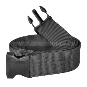 Ремень брючный тесьма (ширина 40 мм) с пластиковой пряжкой (фастекс) черный