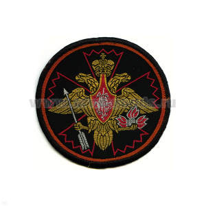 Шеврон тканый Спецназ (кругл. по 210 пр.) (гвоздика со стрелой)