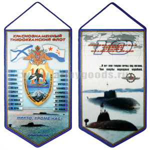 Вымпел шелкография 10 противоавианосная дивизия АПЛ КТОФ