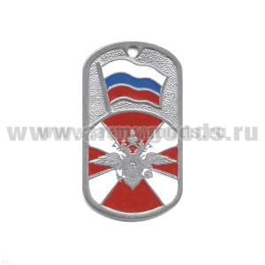 Жетон (нерж. ст., эмал.) ВВ МВД (с орлом МВД)