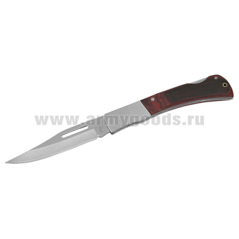 Нож раскладной (стальной, рукоятка дерево)