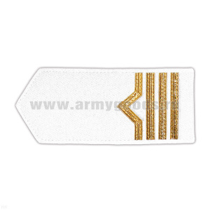 Погоны реч.фл. (жестк., галун) белые: 4 катег.