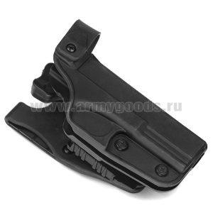 Кобура тактическая под пистолет Глок (ударопрочный полиамид) черная