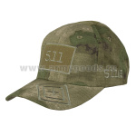 Бейсболка вышитая 5.11 ("мох" A-TACS FG) ткань "rip-stop" с 1 нашитой липучкой/ 3 лип. по наличию