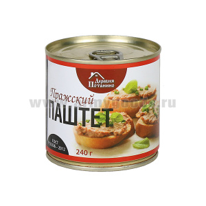 Консервы мясные Паштет "Пражский" (240 г)