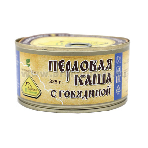 Консервы мясорастительные Каша перловая с говядиной (325 г)