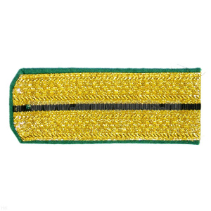 Погоны парад. зол. мет. зел. кант 1 черн. пр.
