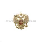 Значок мет. Орел РФ на заколке, алюм.