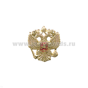 Значок мет. Орел РФ на заколке, алюм.