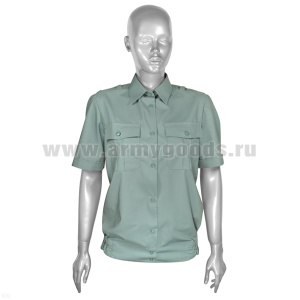 Рубашка форм. женская (кор.рук.) фисташковая ФТС России