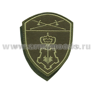 Шеврон вышит. Росгвардия Уральский ВО (ВОХР) полевой на липучке