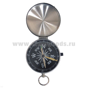 Компас мет. (d = 4,5 см) с фиксатором стрелки и крышкой