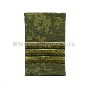Ф/пог. "русская цифра" вышит. поперечные полосы оливк. (сержант)