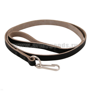 Шнур страховочный кожаный черный