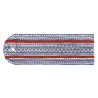 Погоны серо-голубые 2 красн. пр. без канта (Полиция (ОВД) на рубашку) нов/обр (на пластике)