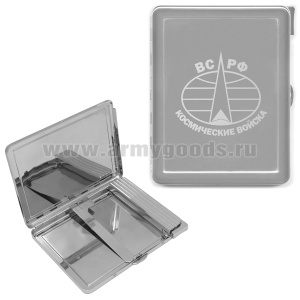 Портсигар с лазерной гравировкой Космические войска ВС РФ