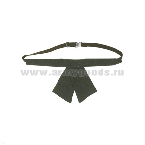 Галстук-бант женский оливк.