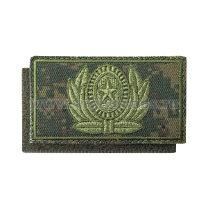 Шеврон вышит. Кокарда на кепку ВКБО (50*90) "русская цифра" (на липучке)