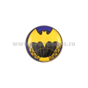Значок мет. Летучая мышь Военная разведка (мал., круглый, смола, на пимсе)