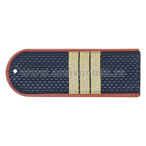 Погоны серо-син. крап. кант (ФСИН на китель) с нашит. металлиз. текстил. гал (сержант) пластик