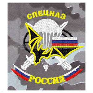 Футболка с вышивкой на груди Спецназ (мышь) сер. КМФ