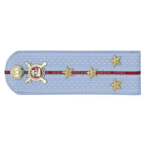 Погоны Полиции (ОВД) на голубую рубашку (без канта), укомпл. мет. фурнитурой (капитан) пластик