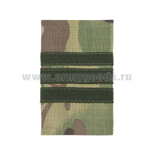 Ф/пог. "мультикам" (ткань "rip-stop") с нашит. текстильным галуном оливковым (сержант)