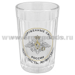 Стакан стеклянный граненый ВС России (Долг, честь, мужество!)