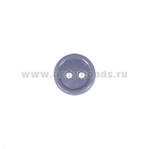 Пуговица рубаш. пласт. с 2 отверст. серо-голубая МВД