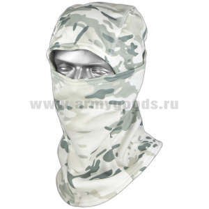 Балаклава-трансформер зимняя (односторонний флис) "грязный снег"