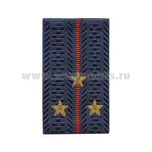 Ф/пог. Полиция темно-синие тканые (ст. лейтенант) приказ № 777 от 17.11.20