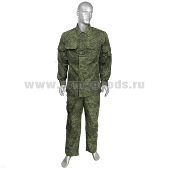 Костюм лет. Полевой (на пуговицах; погон на груди) "русская цифра" "Юдашкин-2" (рубашечная ткань)  р-ры с 44 по 60 52/4