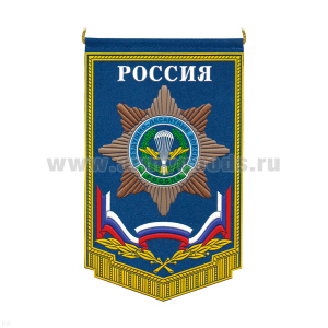 Вымпел пластизол. Россия ВДВ (парашют на фоне ордена-звезды)